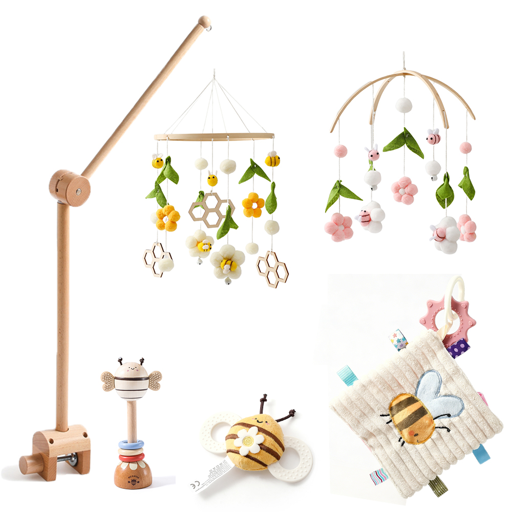 Crib Mobile Musical - Baby Crib Mobile Rattle Toy For