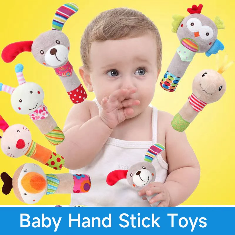 Crib Mobile Musical - Baby Rattle Toys Animal Hand Bell
