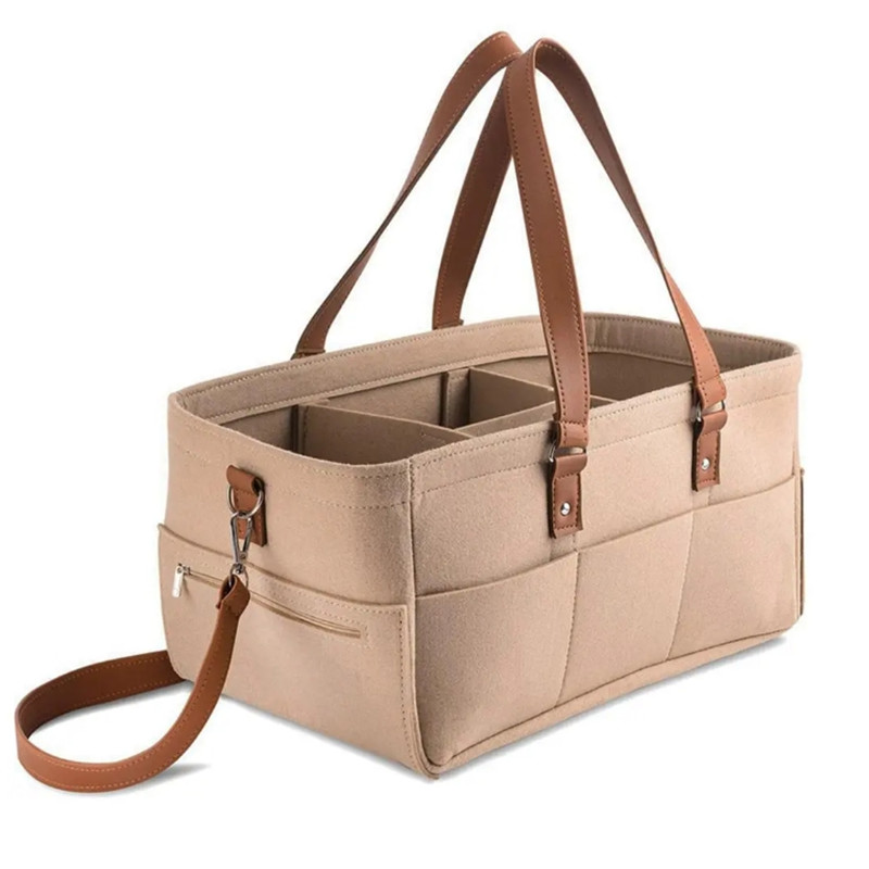 Baby Nursery Basket - Baby Felt Storage Nursery Organizer Basket