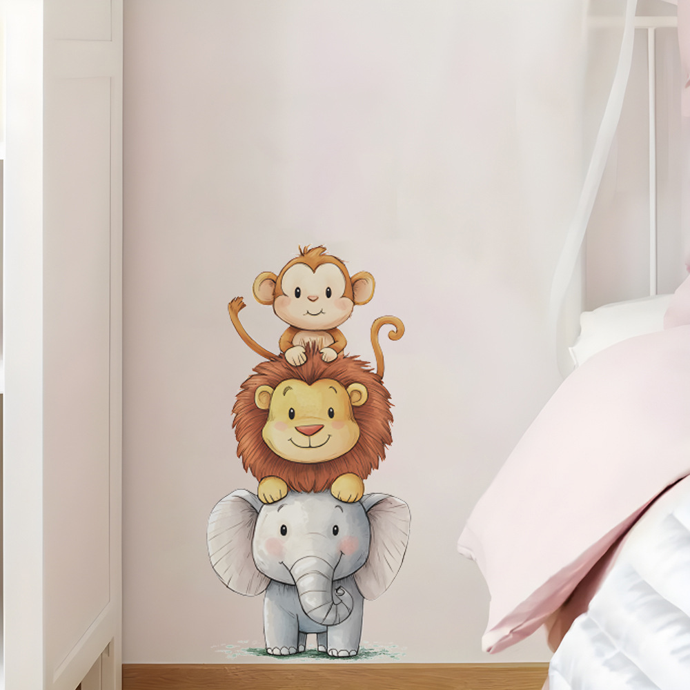 Cute Forest Animals Wall Stick - Baby Nursery Stickers 评论和价格