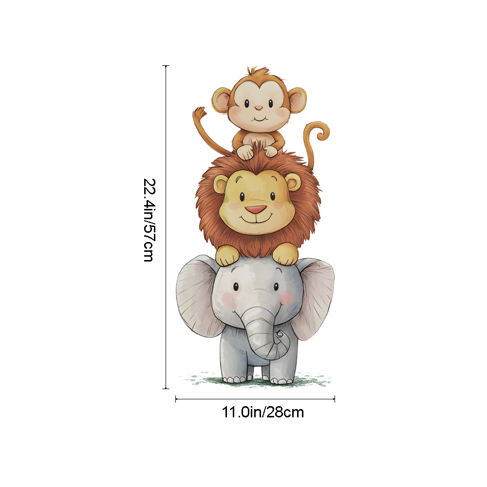 Cute Forest Animals Wall Stick - Baby Nursery Stickers 评论和价格