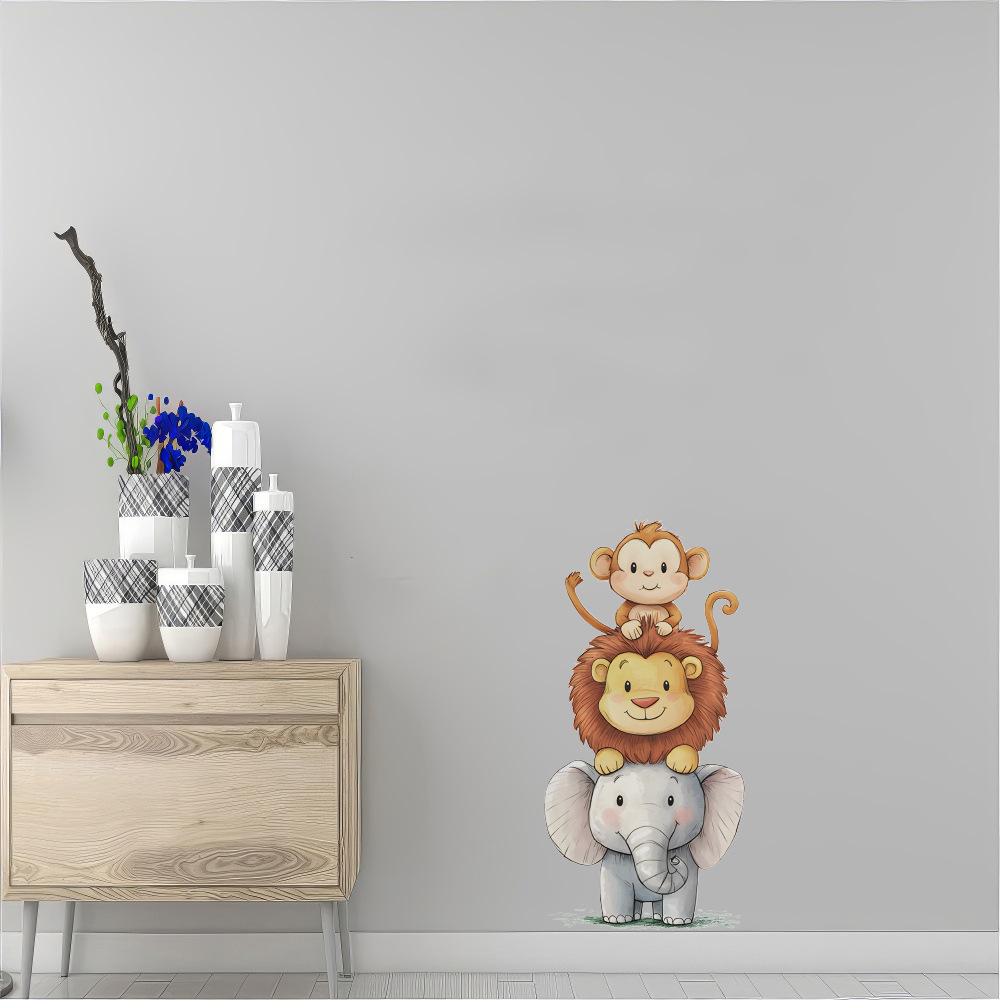 Cute Forest Animals Wall Stick - Baby Nursery Stickers 评论和价格