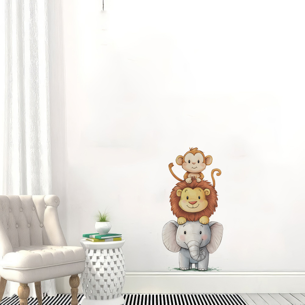 Cute Forest Animals Wall Stick - Baby Nursery Stickers 评论和价格