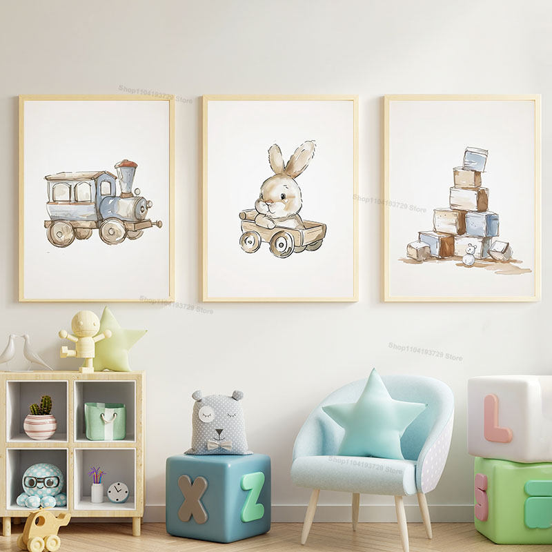 Nordic Style Cartoon Bear Hors - Baby Nursery Books 评论和价格