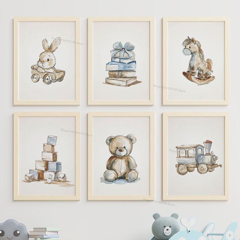 Nordic Style Cartoon Bear Hors - Baby Nursery Books 评论和价格