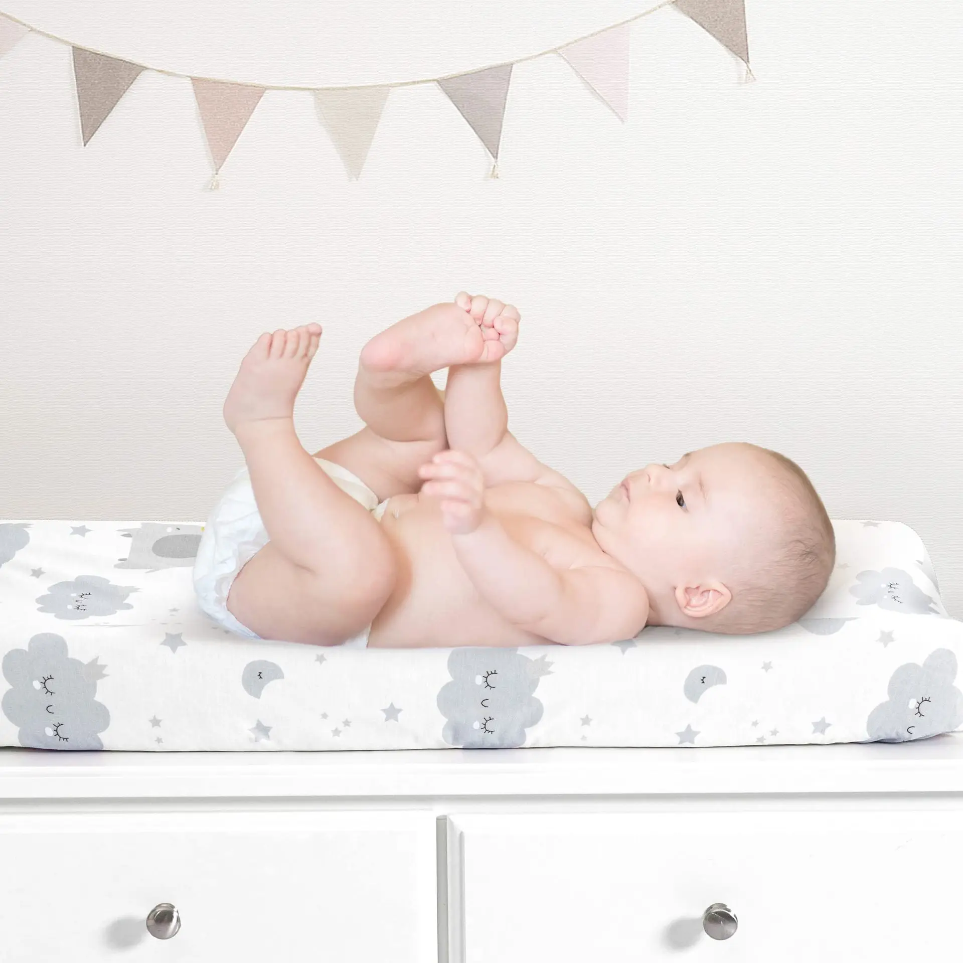 2Pc Baby Changing Pad Cover, S - Changing Table Topper 评论和价格