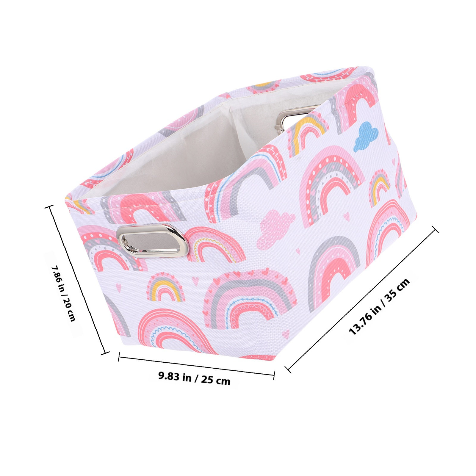 Rainbow Fabric Storage Basket  - Baby Nursery Books 评论和价格