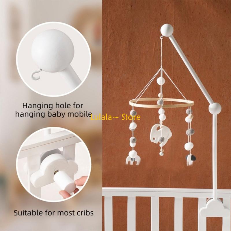 Y4QA Crib Hanging Holder Woode - Crib Mobile Musical 评论和价格