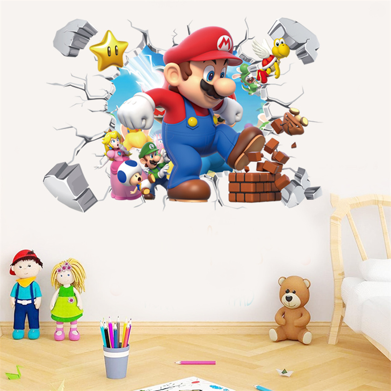 3D Cartoon Anime Game Characte - Baby Nursery Stickers 评论和价格