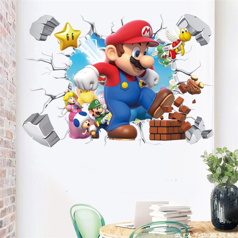 3D Cartoon Anime Game Characte - Baby Nursery Stickers 评论和价格