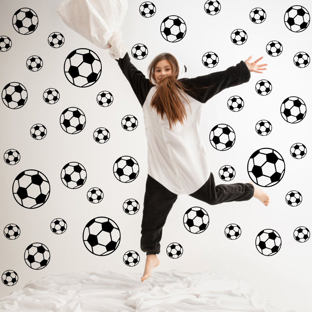 43Pcs Football Wall Stickers F - Baby Nursery Stickers 评论和价格