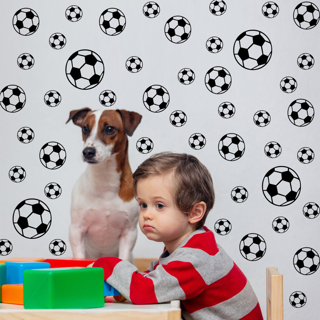 43Pcs Football Wall Stickers F - Baby Nursery Stickers 评论和价格