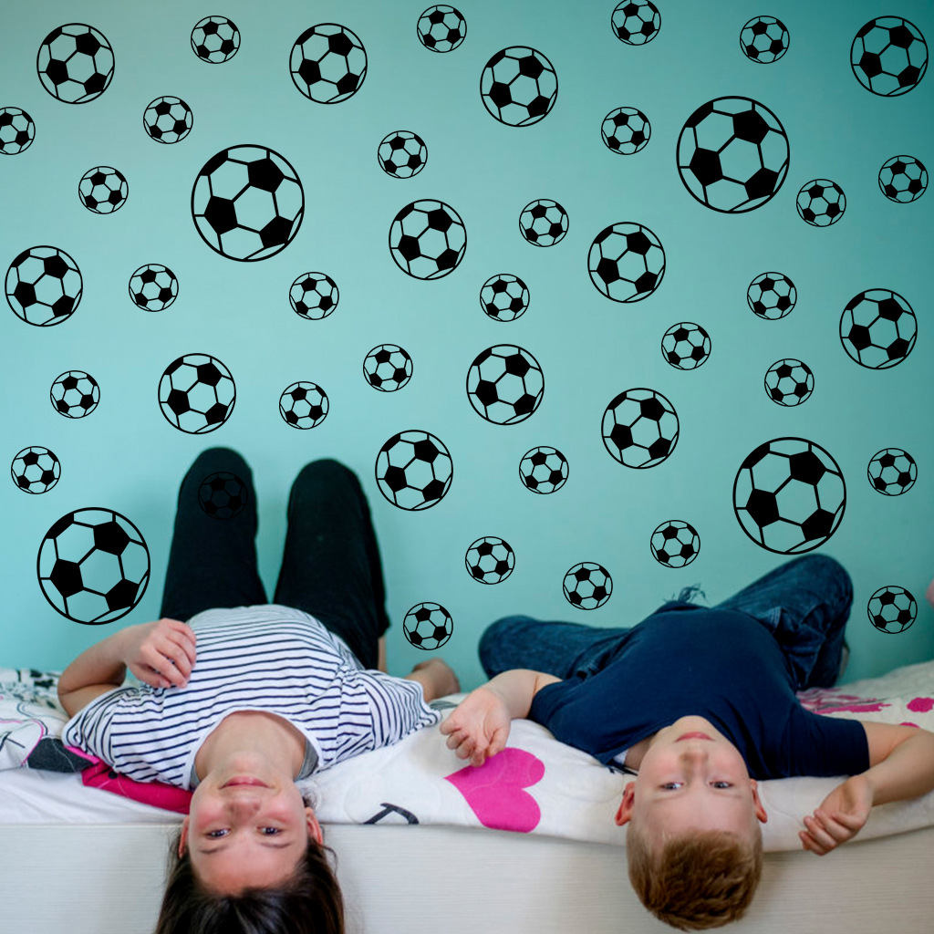 43Pcs Football Wall Stickers F - Baby Nursery Stickers 评论和价格