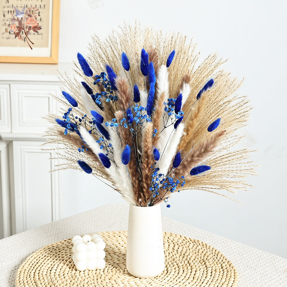 70 Stem Blue Fluffly Rabbit Ta - Baby Nursery Ornaments 评论和价格