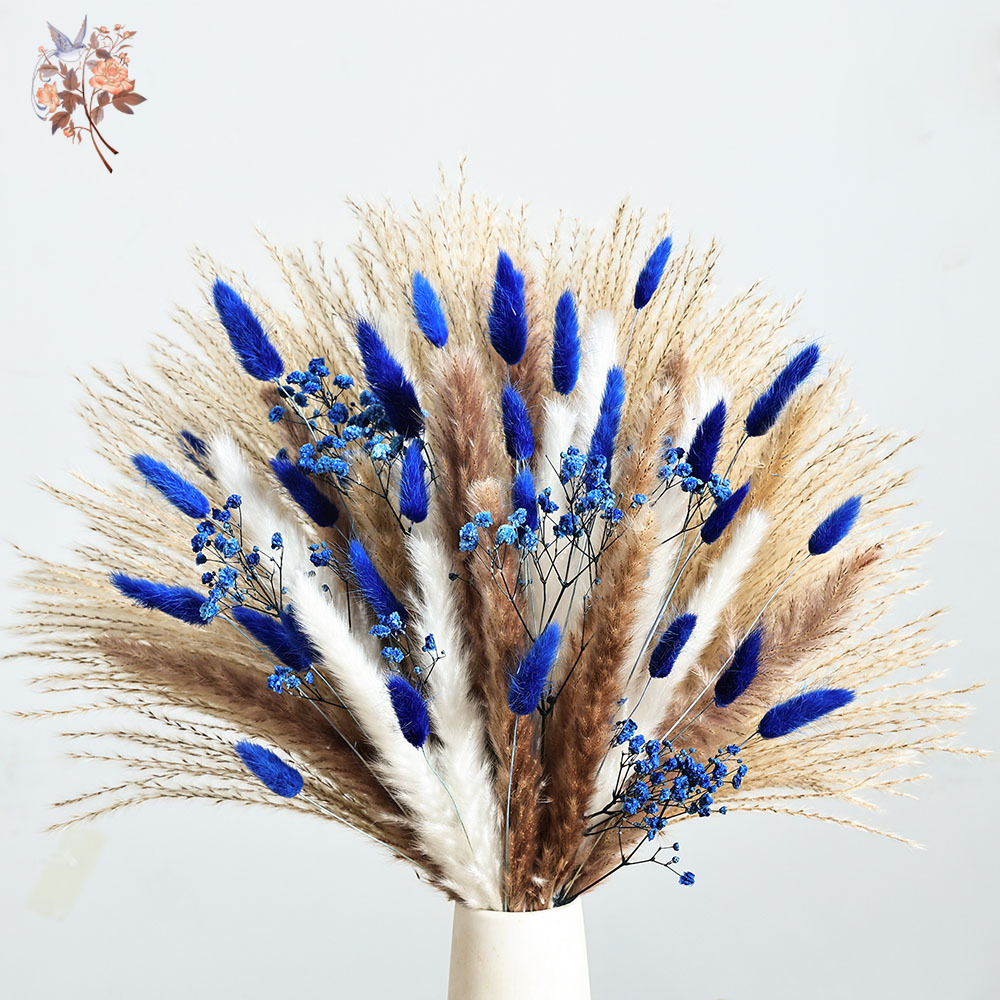70 Stem Blue Fluffly Rabbit Ta - Baby Nursery Ornaments 评论和价格