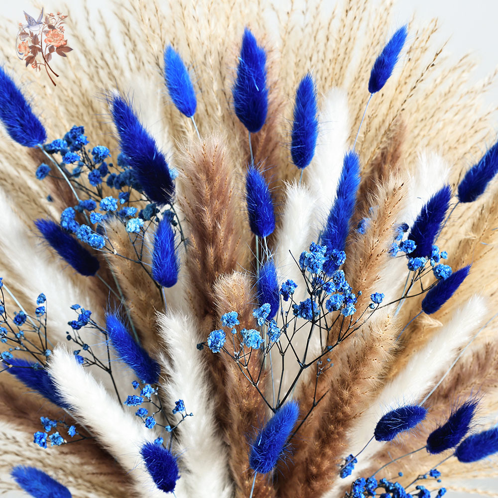 70 Stem Blue Fluffly Rabbit Ta - Baby Nursery Ornaments 评论和价格