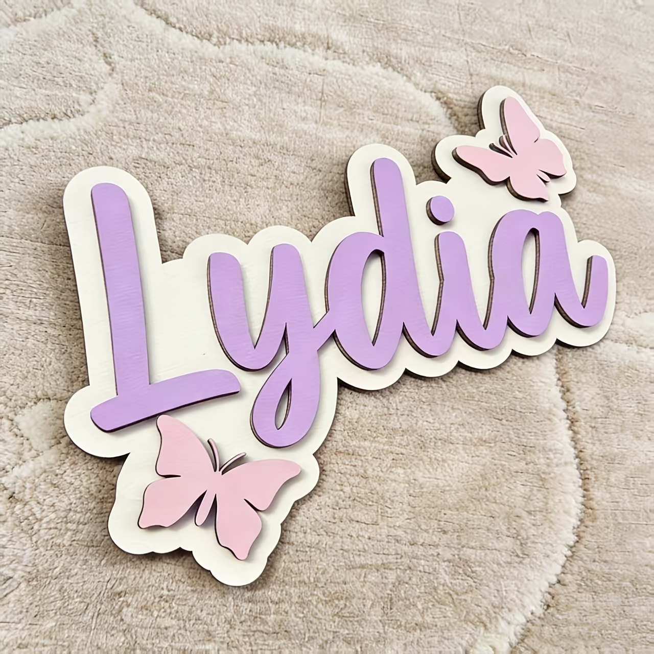 Personalized Blue & Pink Butte - Baby Nursery Ornaments 评论和价格