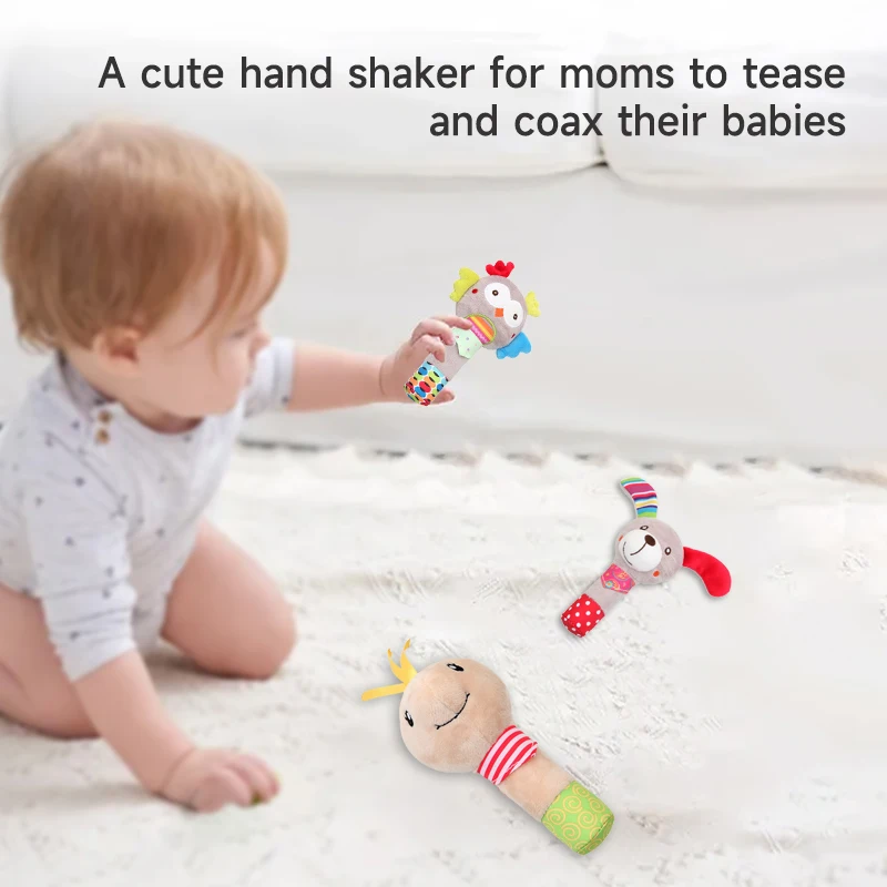Baby Rattle Toys Animal Hand B - Crib Mobile Musical 评论和价格