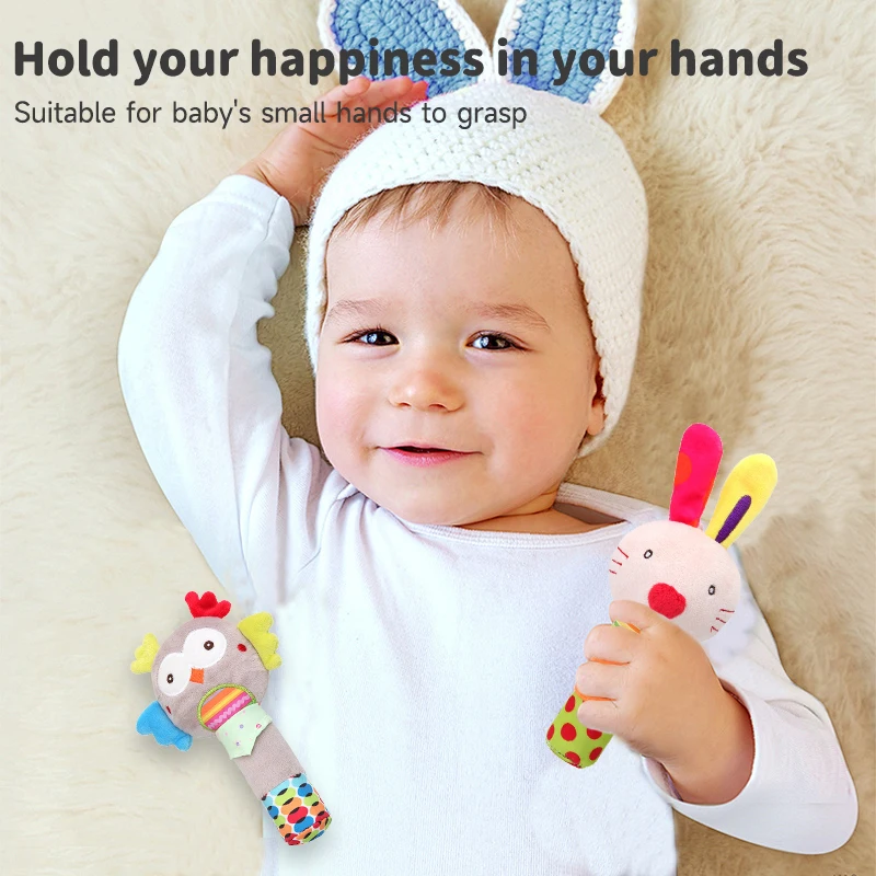 Baby Rattle Toys Animal Hand B - Crib Mobile Musical 评论和价格