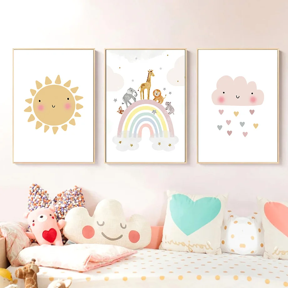 Giraffe Elephant Hot Balloon S - Baby Nursery Ornaments 评论和价格