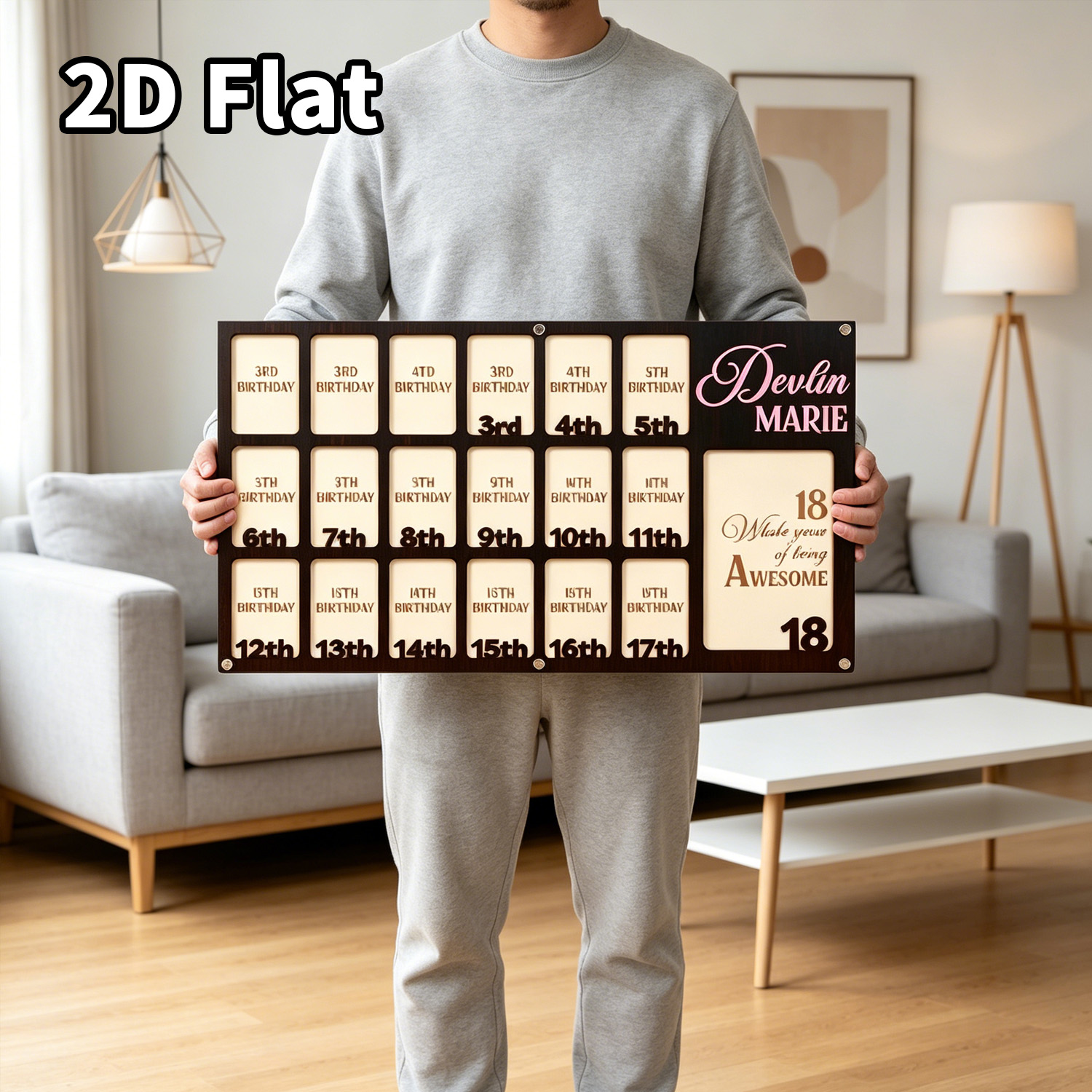 1Pc Custom Grade Photo Frame W - Baby Nursery Frames 评论和价格