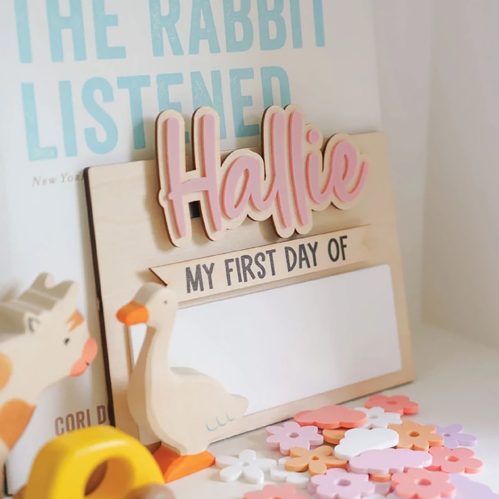 1Pc Custom First and Last Day  - Baby Nursery Ornaments 评论和价格