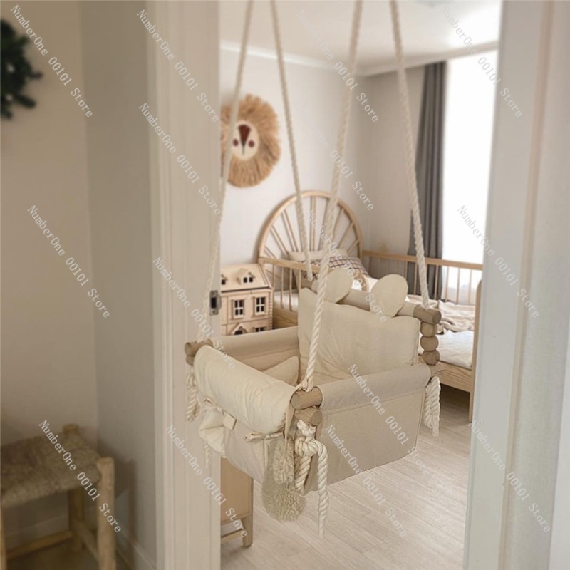 Korean Style Indoor Hanging Ch - Baby Nursery Basket 评论和价格