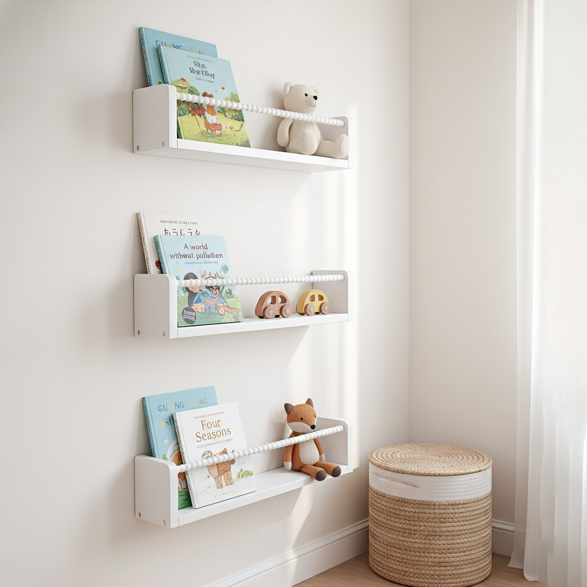 Nursery Book Shelves ,15.7 Inc - Baby Nursery Books 评论和价格