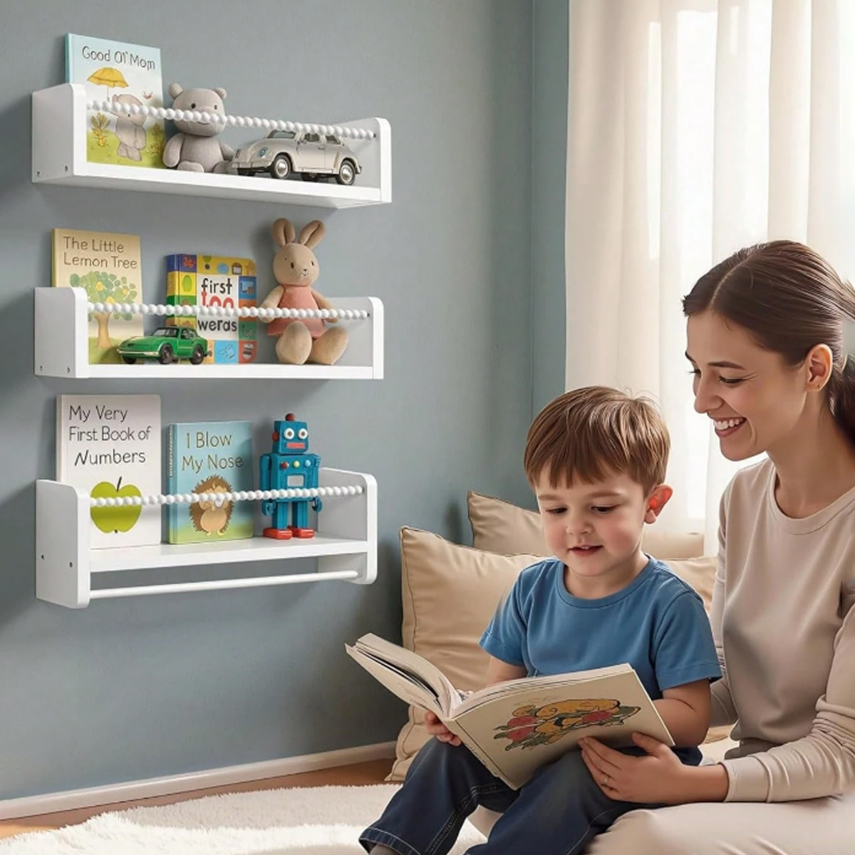 Nursery Book Shelves ,15.7 Inc - Baby Nursery Books 评论和价格