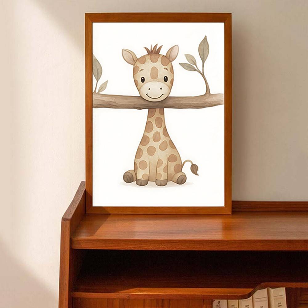 Neutral Boho Safari Baby Anima - Baby Nursery Wallpaper Neutral 评论和价格