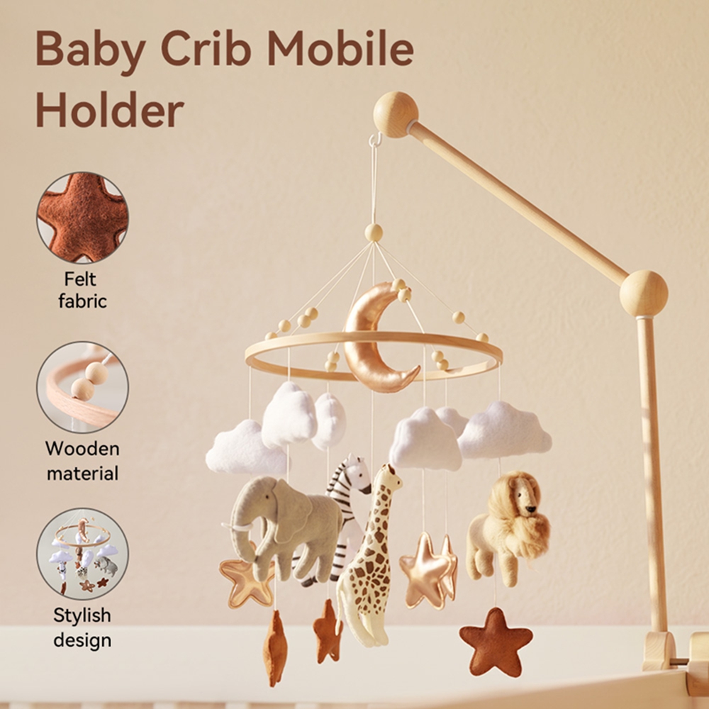 Wooden Bed Bell Baby Crib Mobi - Crib Mobile Musical 评论和价格