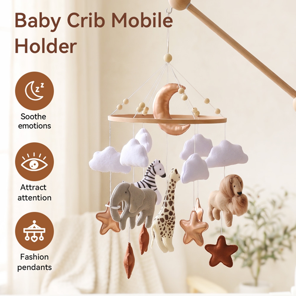Wooden Bed Bell Baby Crib Mobi - Crib Mobile Musical 评论和价格