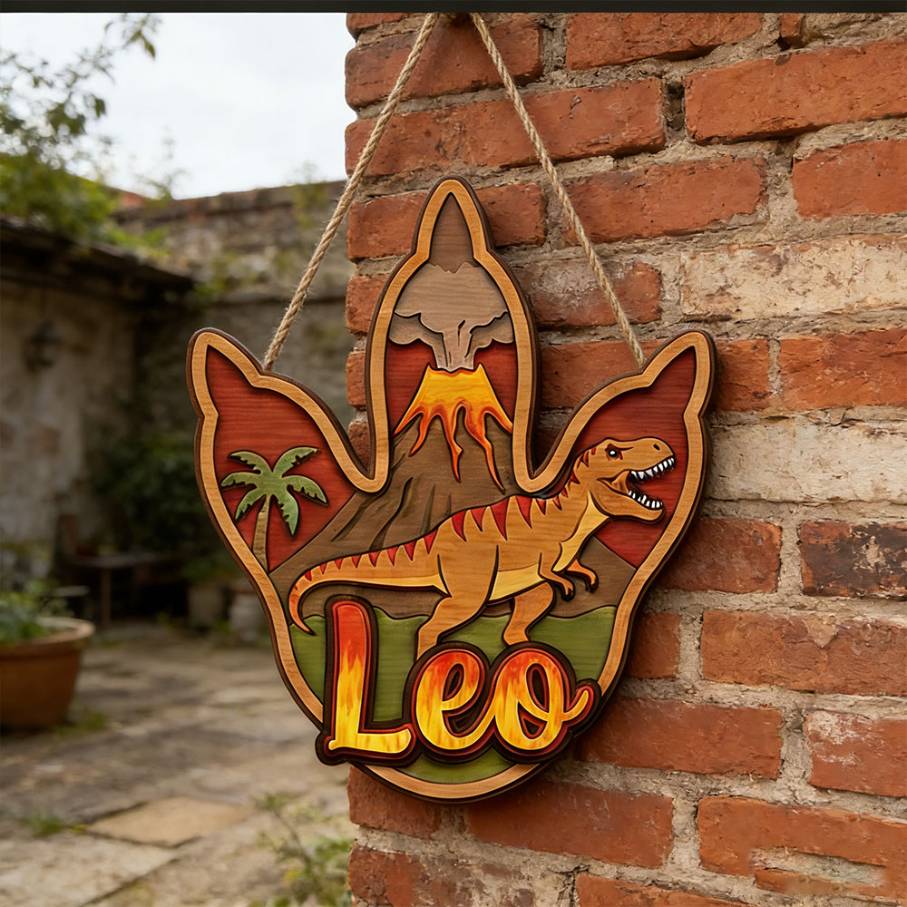 Personalized 3D T-Rex Dinosaur - Baby Nursery Ornaments 评论和价格