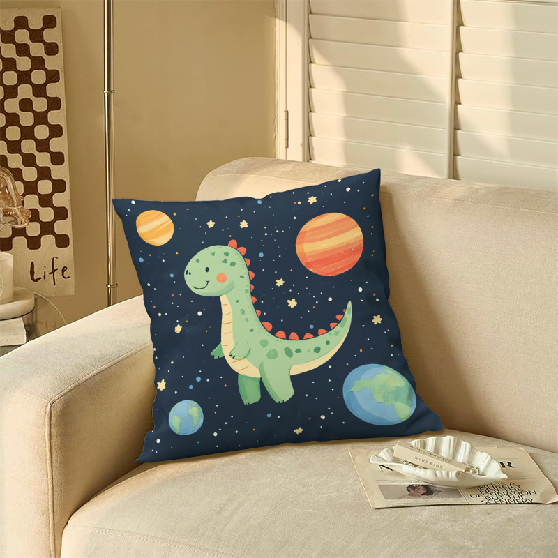 Cute Dinosaur Space Planets Cu - Baby Nursery Cushion 评论和价格
