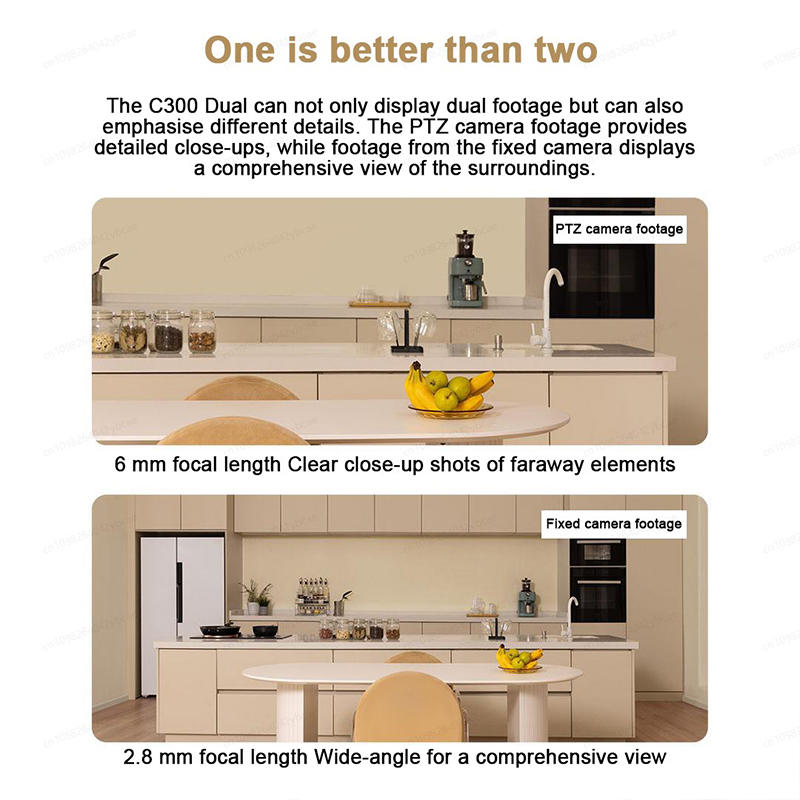 XIAOMI Smart Camera C300 Dual  - Baby Monitor Split Screen 评论和价格