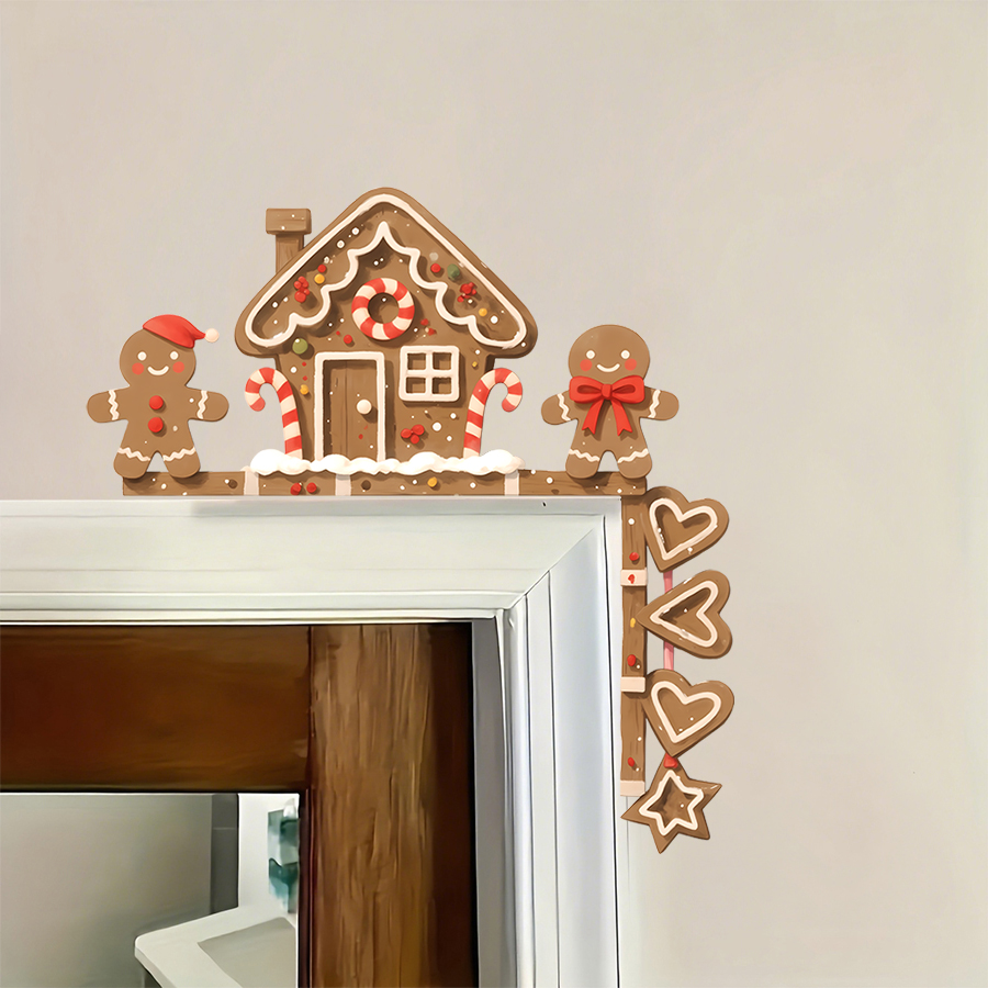 Gingerbread House & Man Christ - Baby Nursery Stickers 评论和价格