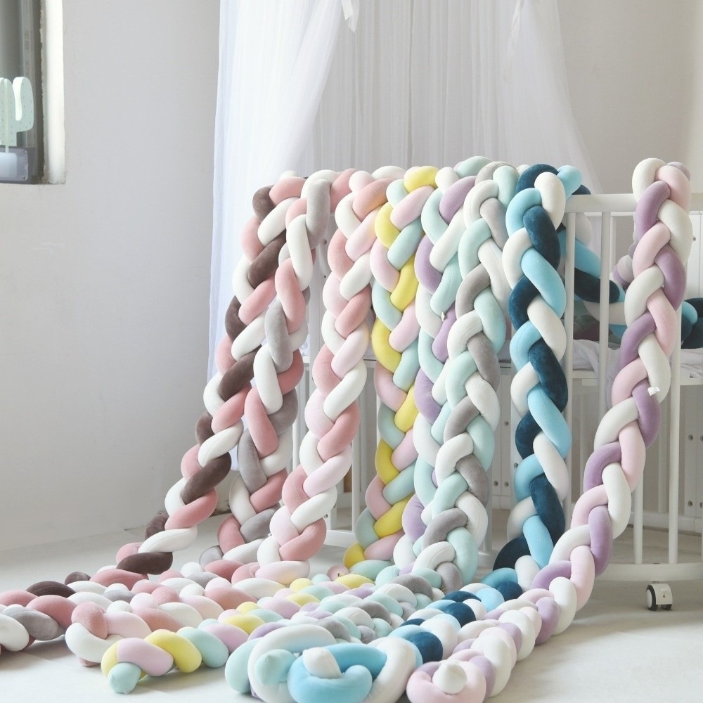 Baby Crib Bumper Handmade Cot  - Baby Nursery Pillow 评论和价格