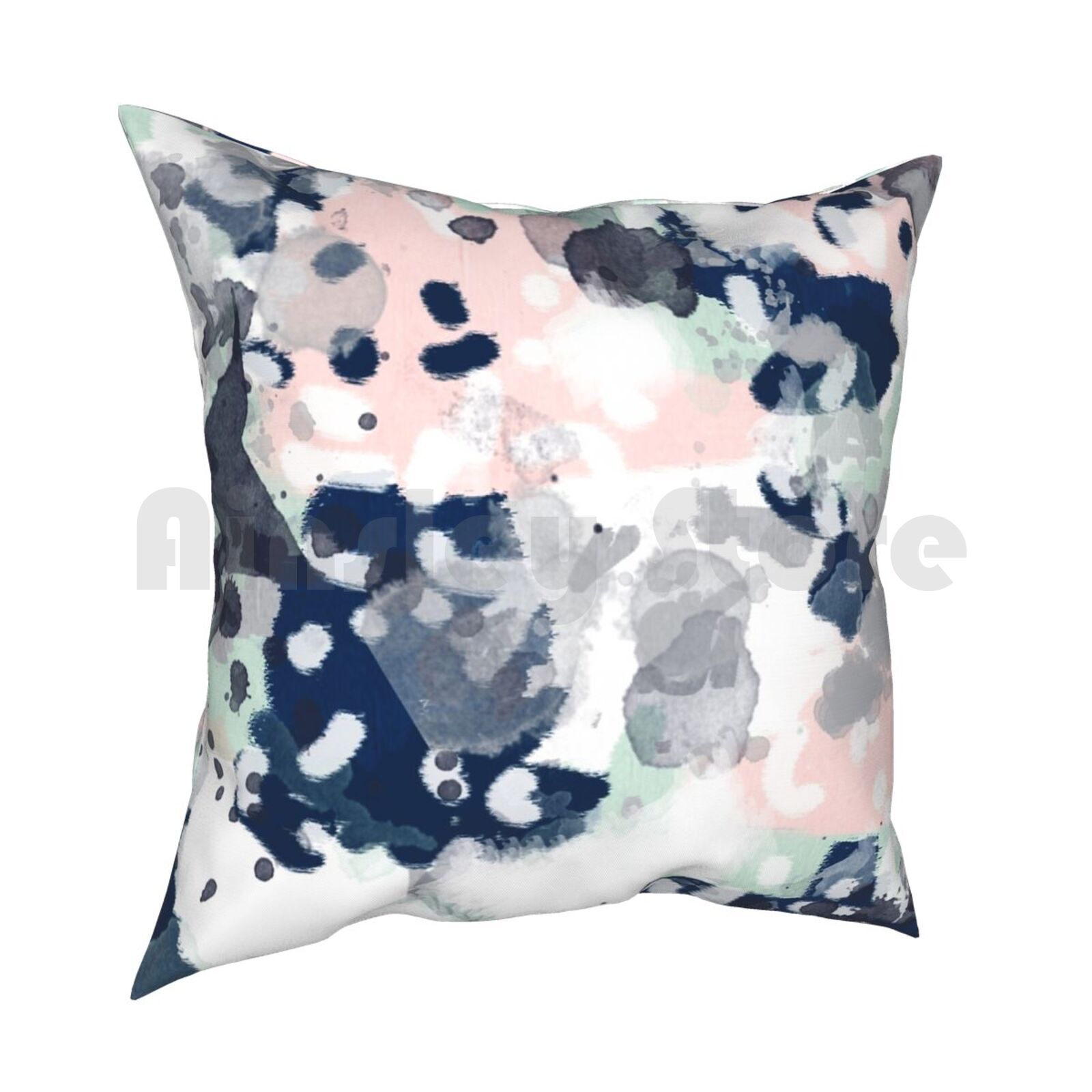 Melia-Abstract Minimal Paintin - Baby Nursery Pillow 评论和价格