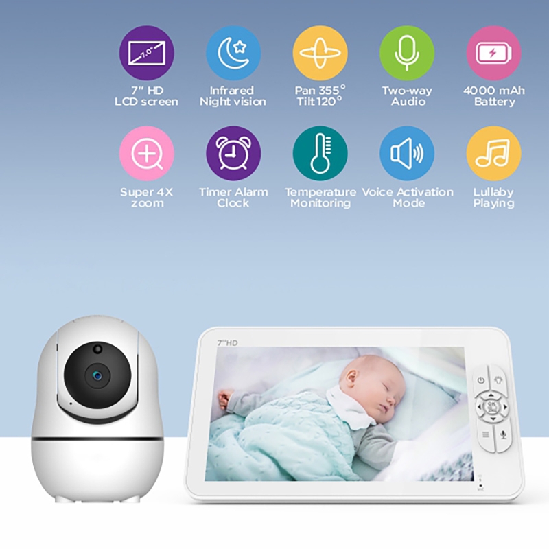 7 Inch Baby Monitor Split Scre - Baby Monitor Split Screen 评论和价格
