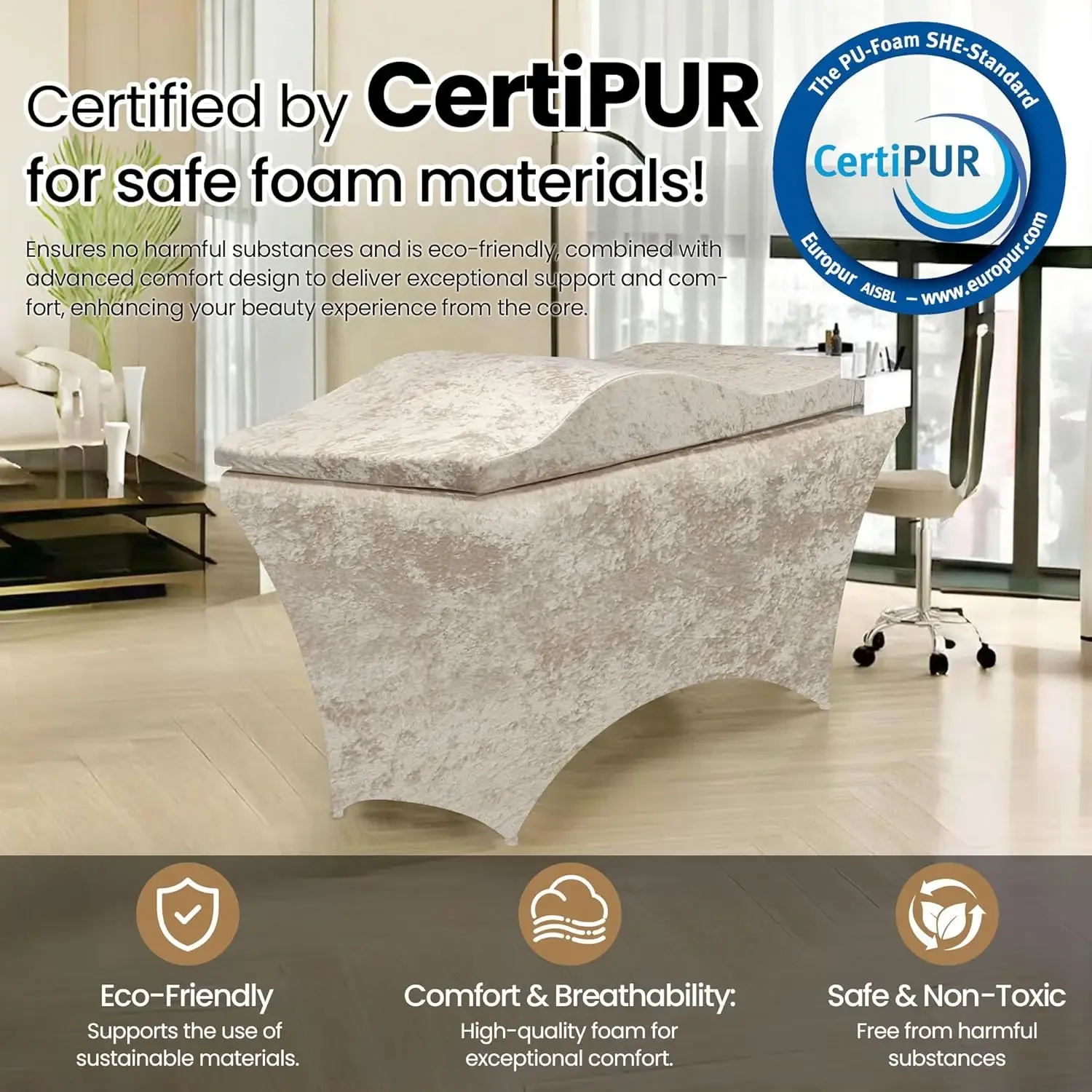 Lash Bed Foam Topper, Massage  - Changing Table Topper 评论和价格