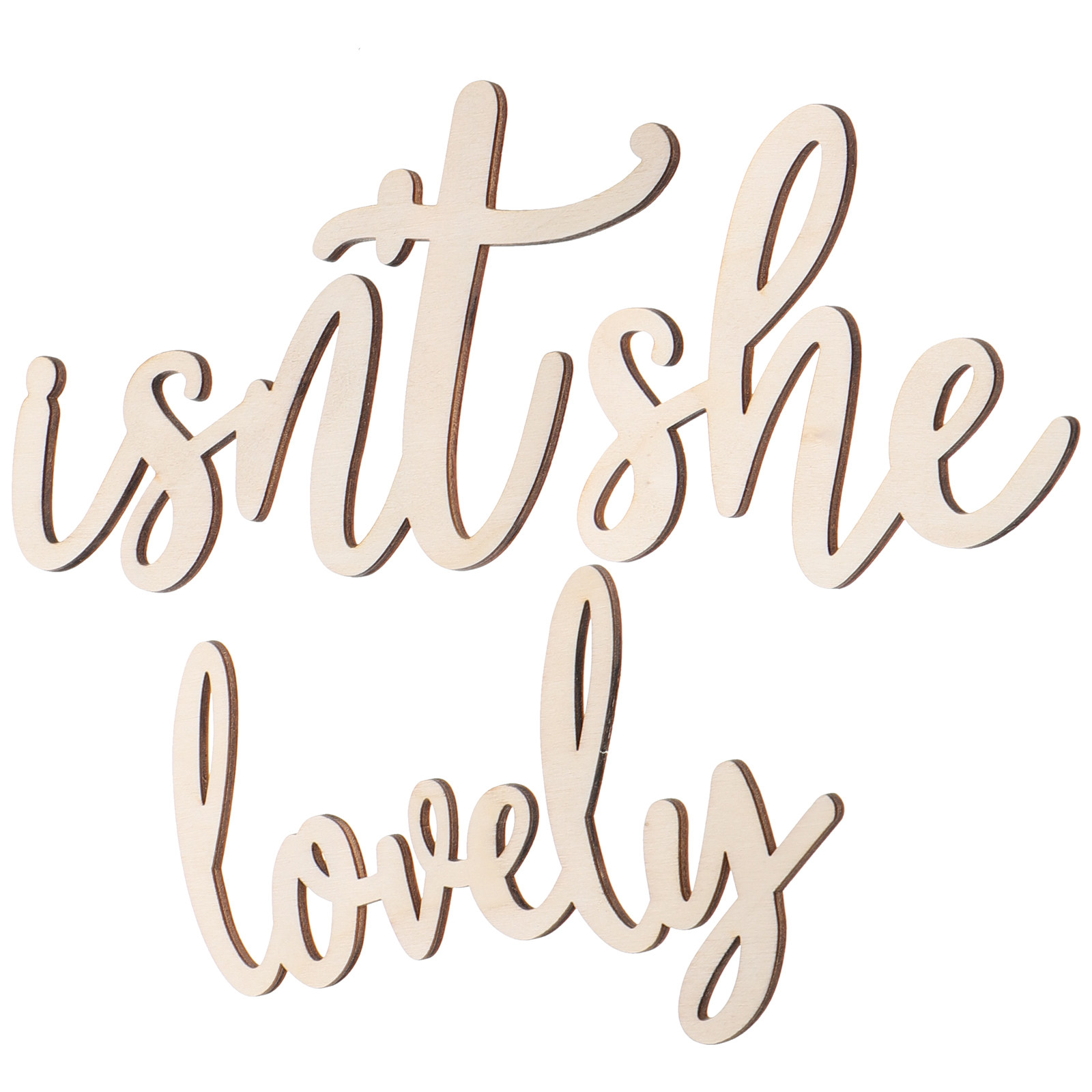 Wood Sign Wooden Wall Sticker  - Baby Nursery Stickers 评论和价格