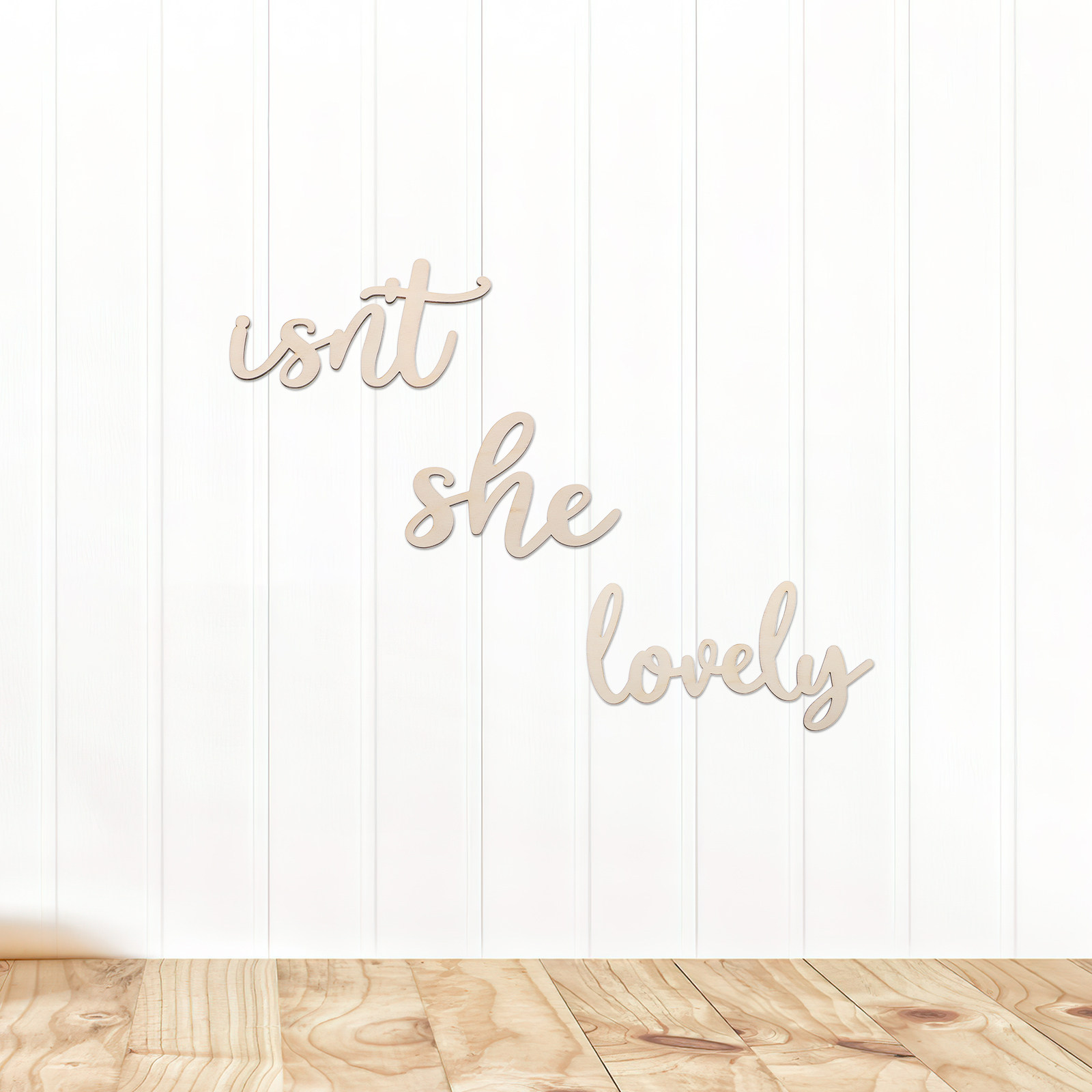 Wood Sign Wooden Wall Sticker  - Baby Nursery Stickers 评论和价格