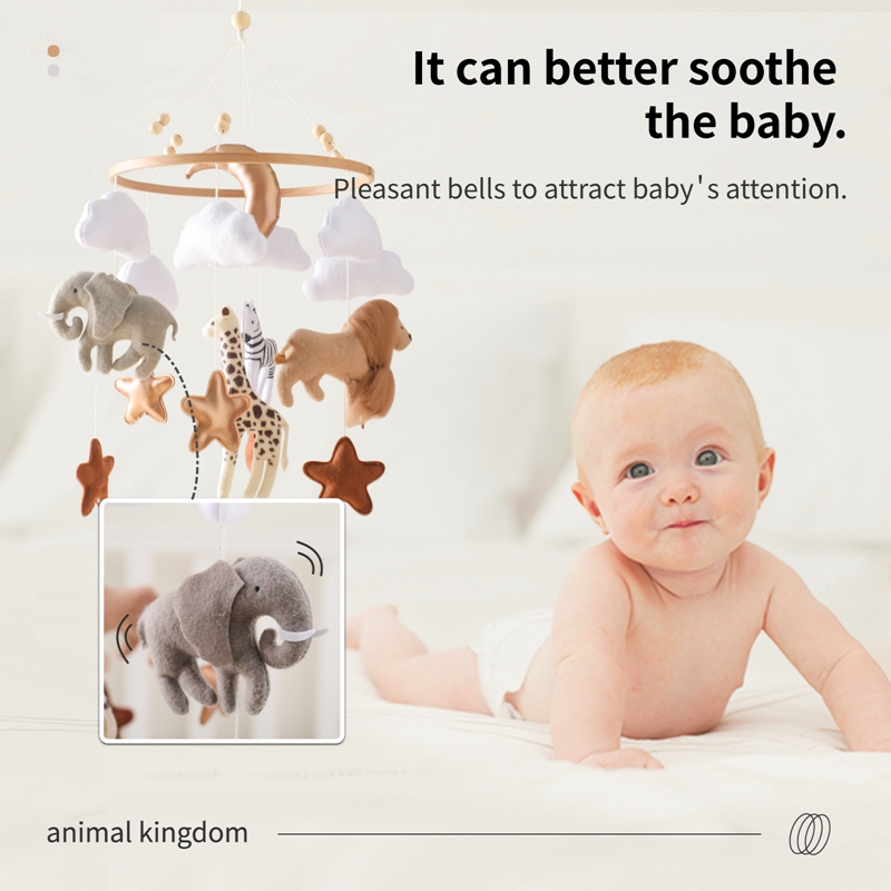 Crib Mobile Bed Bell Wooden Ba - Crib Mobile Musical 评论和价格