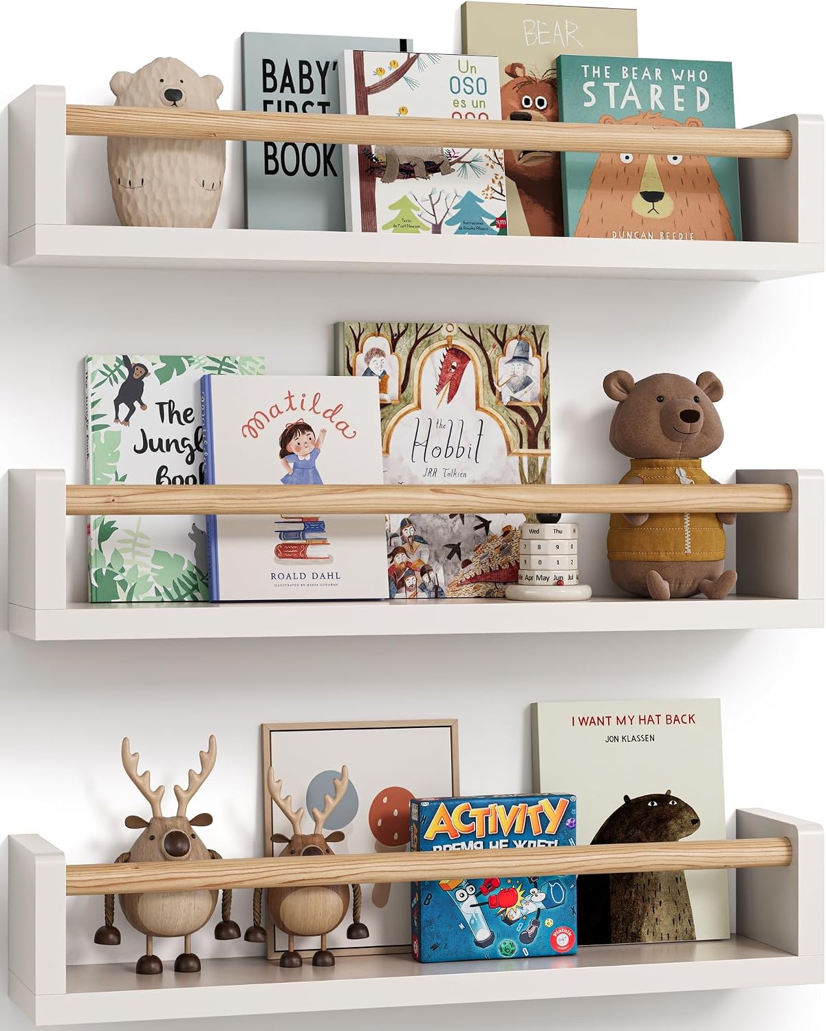 Set of 3 floating nursery book - Baby Nursery Books 评论和价格
