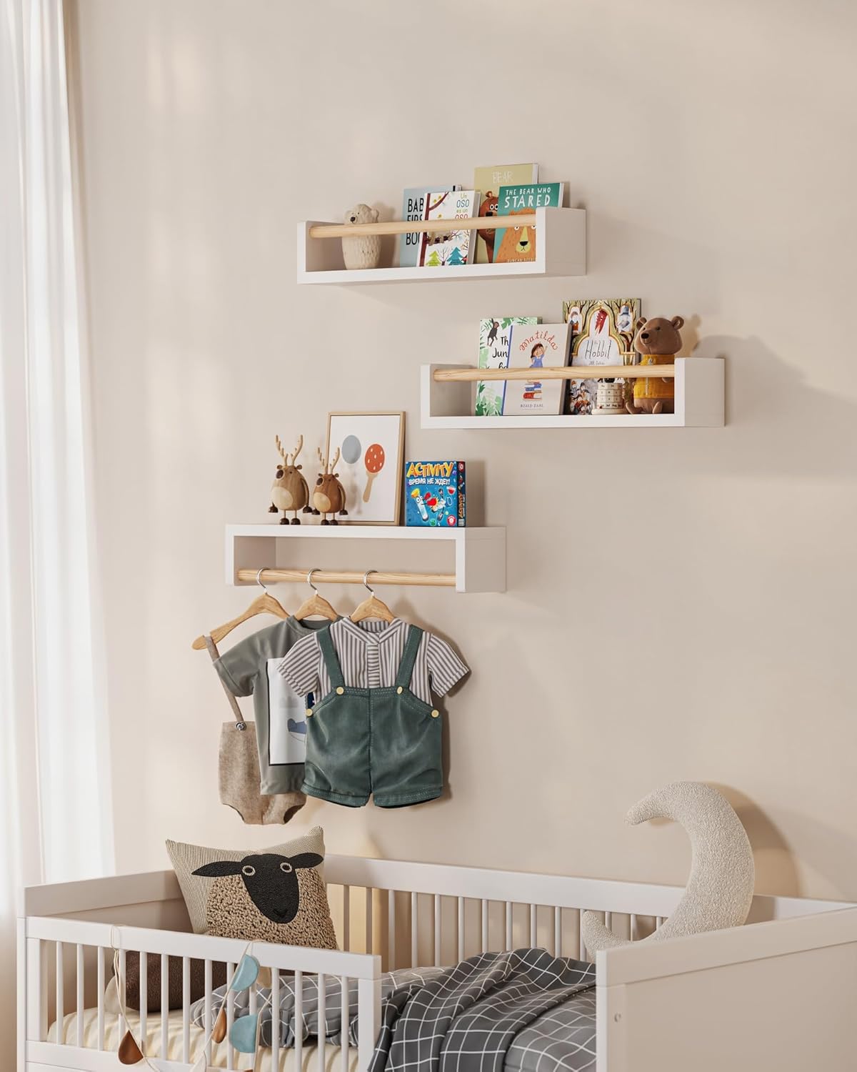 Set of 3 floating nursery book - Baby Nursery Books 评论和价格
