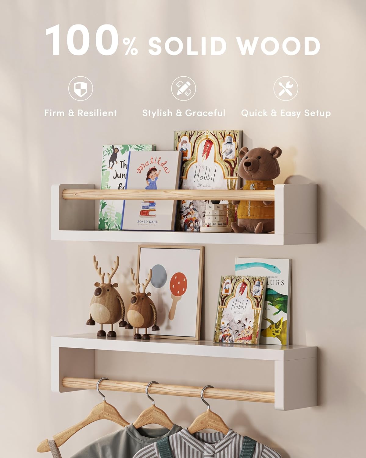 Set of 3 floating nursery book - Baby Nursery Books 评论和价格