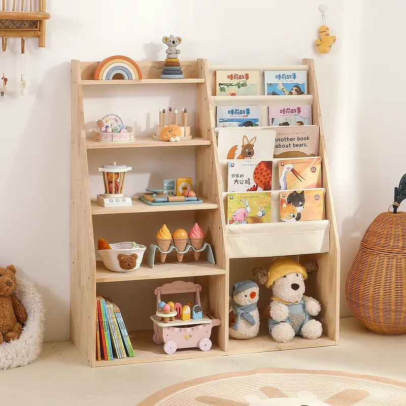 Kids 2-in-1 Toy Storage Rack a - Baby Nursery Books 评论和价格