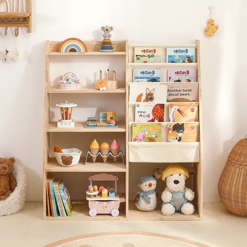 Kids 2-in-1 Toy Storage Rack a - Baby Nursery Books 评论和价格
