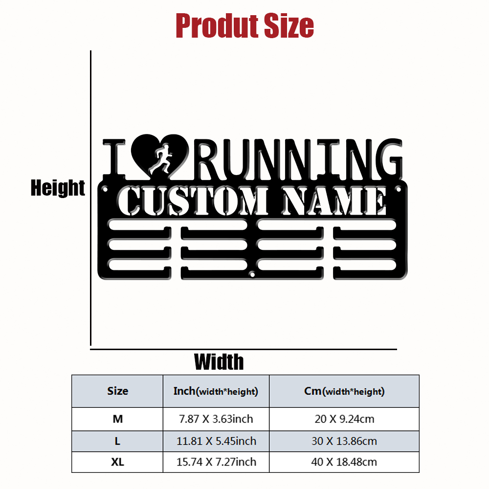 Custom I Love Running Metal Me - Baby Nursery Ornaments 评论和价格