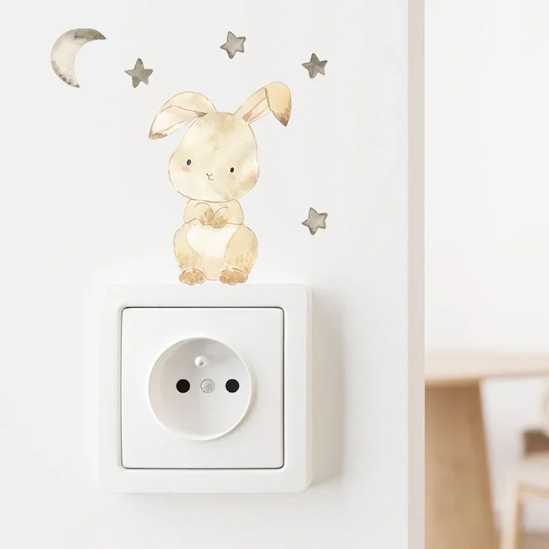 1/2/4/6set Cartoon Animals Wal - Baby Nursery Stickers 评论和价格